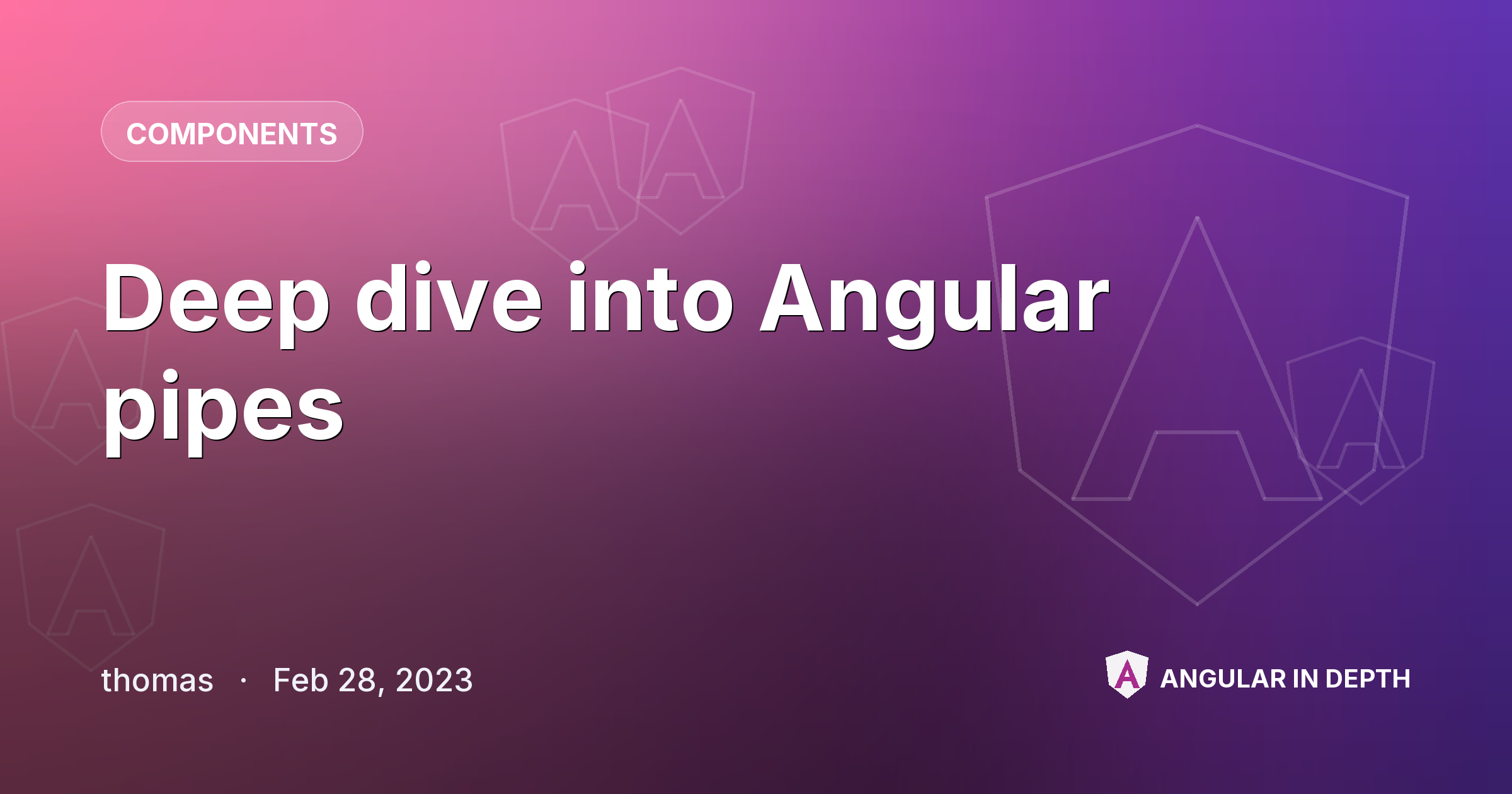 Deep dive into Angular pipes — Components article by thomas on Angular In Depth