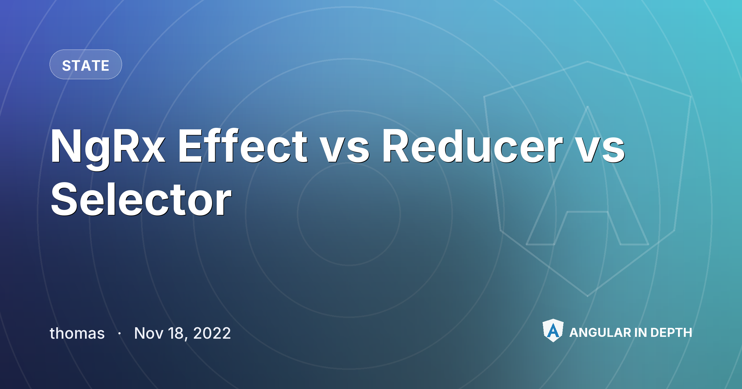 NgRx Effect vs Reducer vs Selector NgRx Effect vs Reducer vs Selector — State article by thomas on Angular In Depth