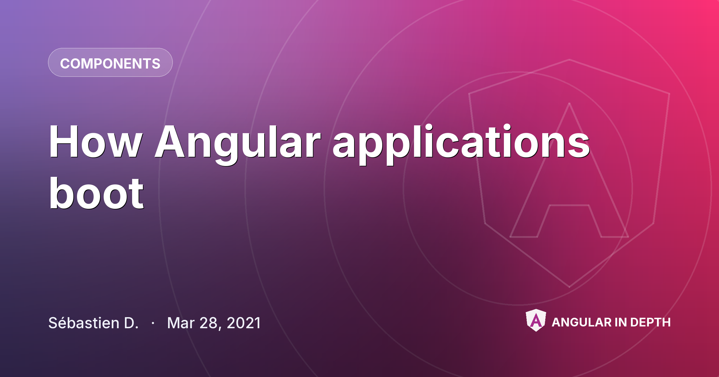 How Angular applications boot — Components article by Sébastien D. on Angular In Depth