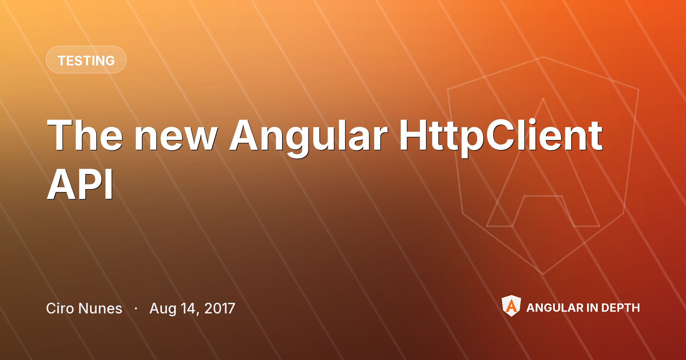 The new Angular HttpClient API — Testing article by Ciro Nunes on Angular In Depth