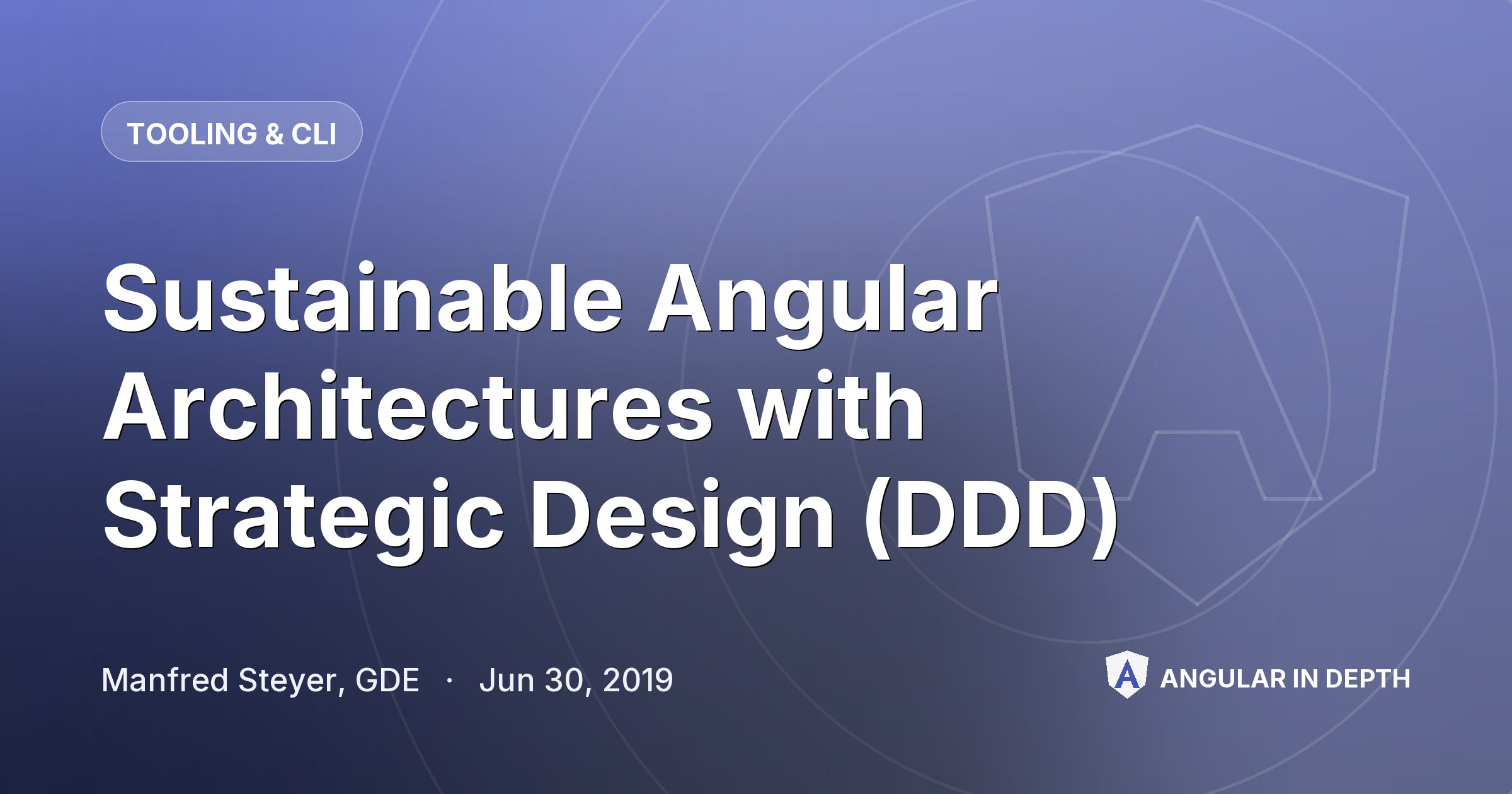 Sustainable Angular Architectures with Strategic Design (DDD) Sustainable Angular Architectures with Strategic Design (DDD) — Tooling & CLI article by Manfred Steyer, GDE on Angular In Depth