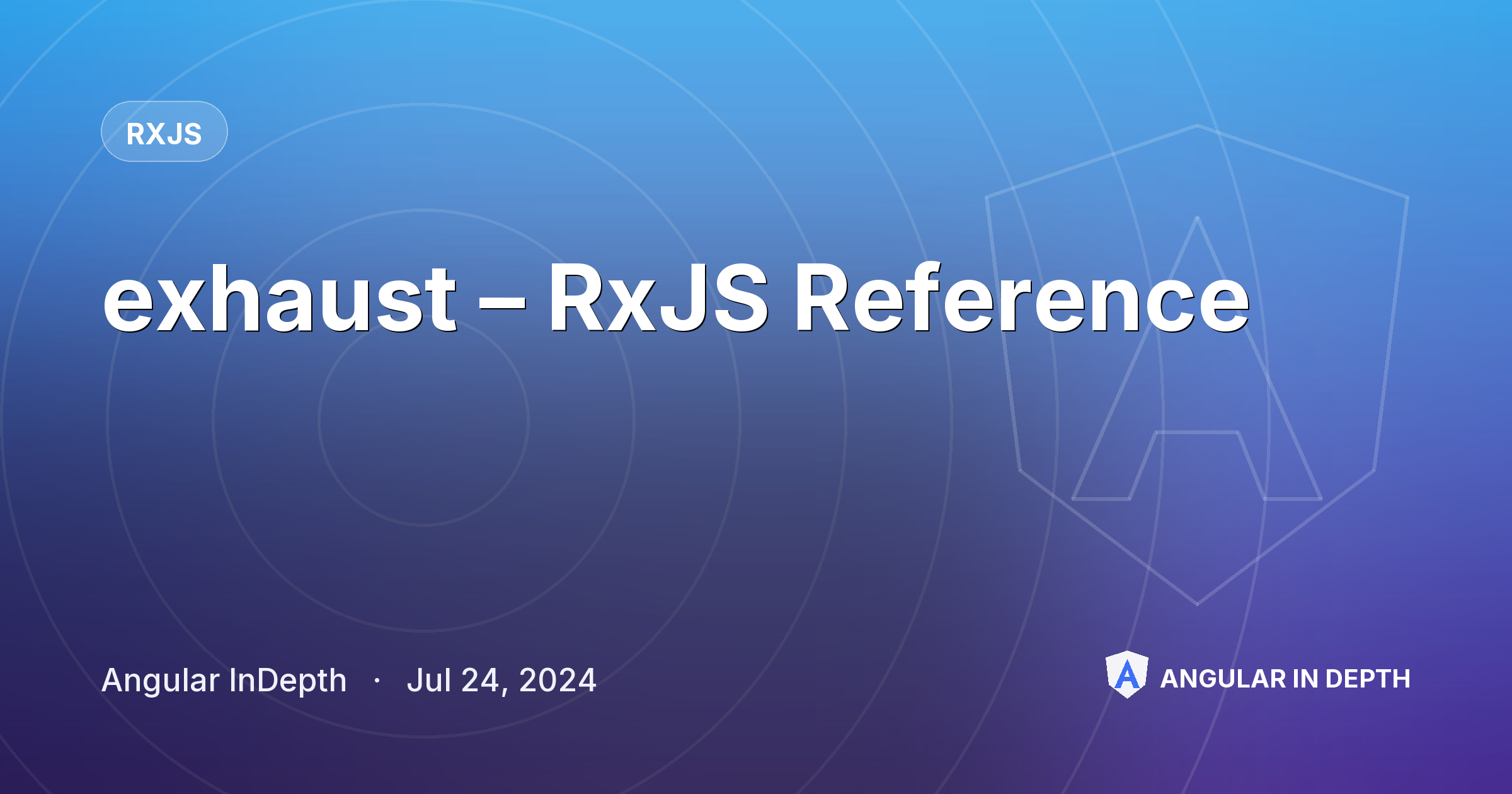 exhaust – RxJS Reference — RxJS article by Angular InDepth on Angular In Depth