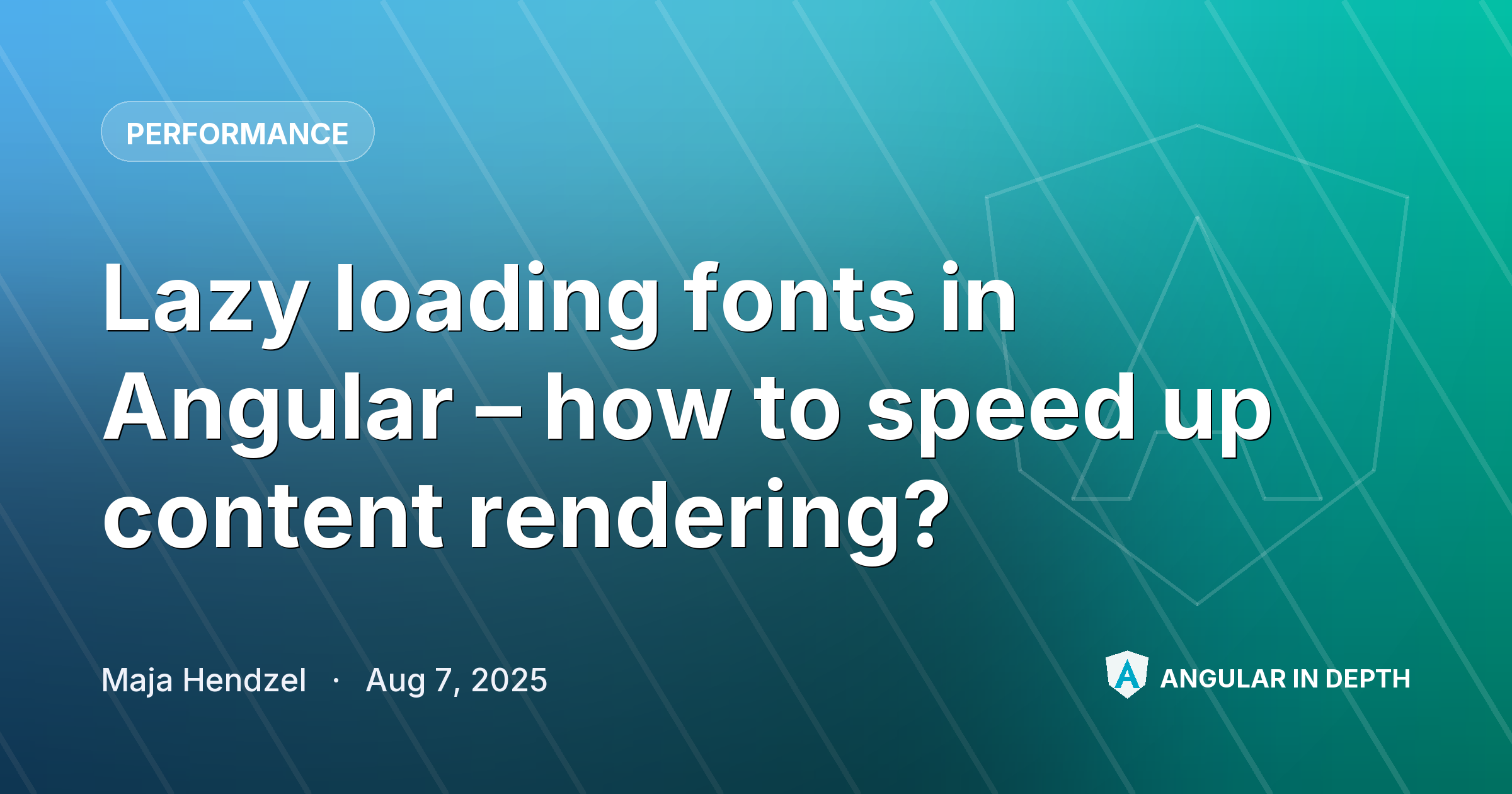 Lazy loading fonts in Angular – how to speed up content rendering? — Performance article by Maja Hendzel on Angular In Depth
