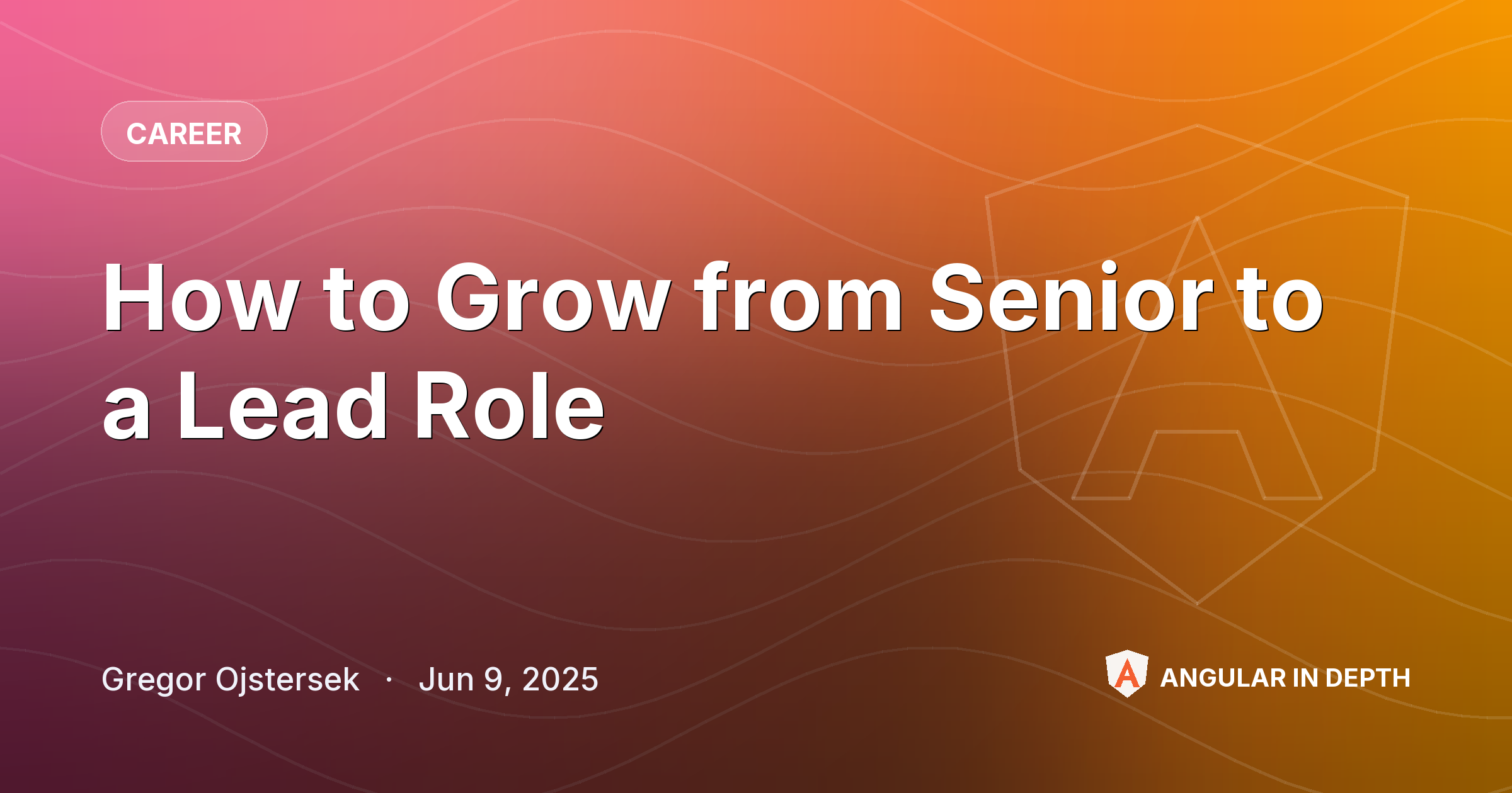 How to Grow from Senior to a Lead Role — Career article by Gregor Ojstersek on Angular In Depth