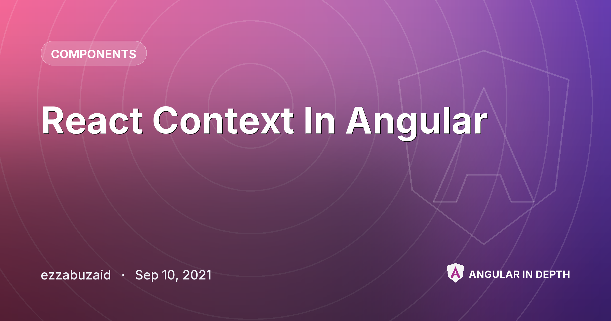 React Context In Angular — Components article by ezzabuzaid on Angular In Depth
