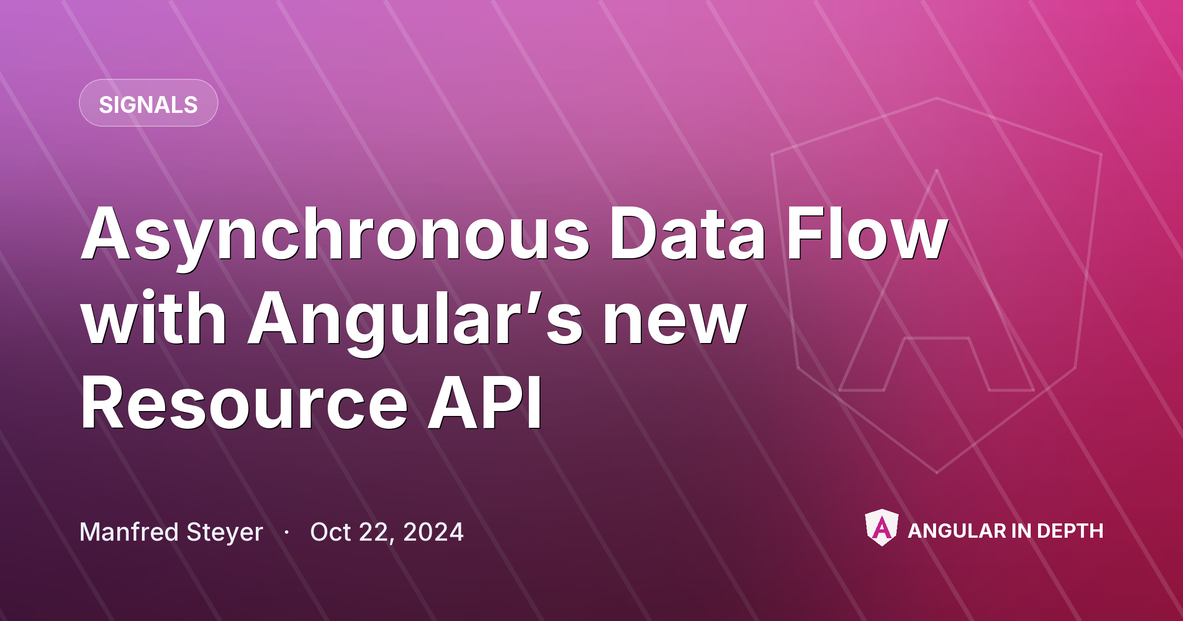 Asynchronous Data Flow with Angular’s new Resource API — Signals article by Manfred Steyer on Angular In Depth