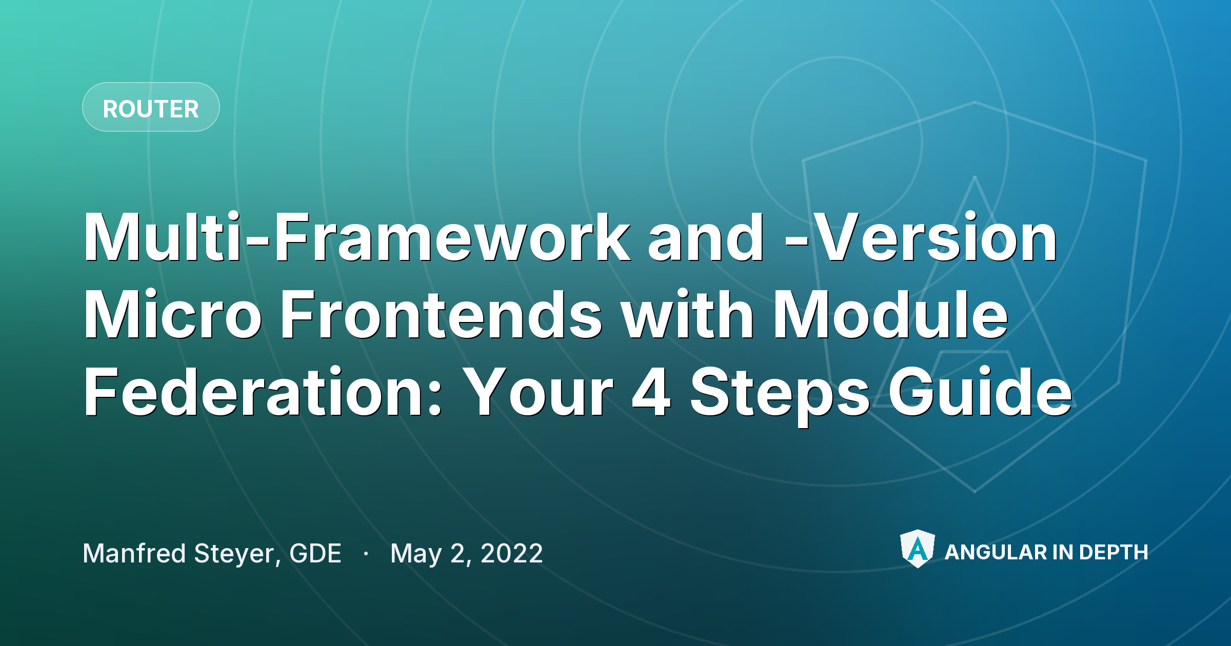 Multi-Framework and -Version Micro Frontends with Module Federation: Your 4 Steps Guide — Router article by Manfred Steyer, GDE on Angular In Depth