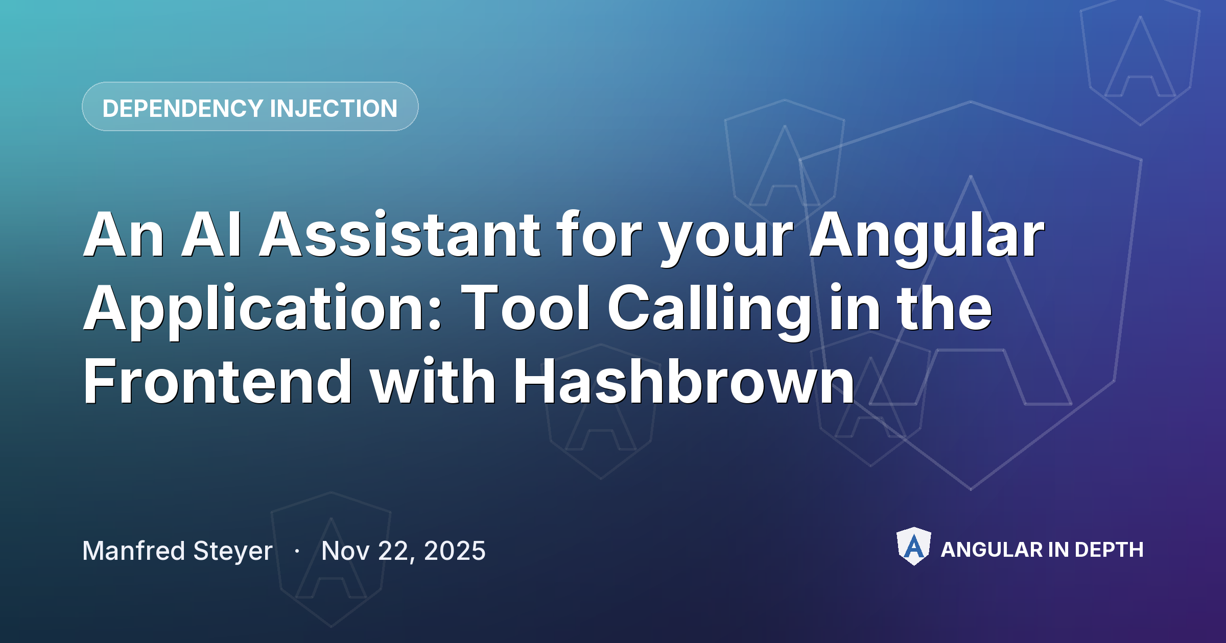 An AI Assistant for your Angular Application: Tool Calling in the Frontend with Hashbrown — Dependency Injection article by Manfred Steyer on Angular In Depth