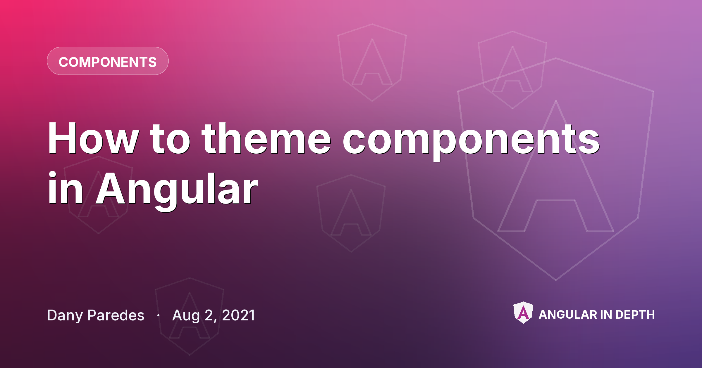 How to theme components in Angular — Components article by Dany Paredes on Angular In Depth