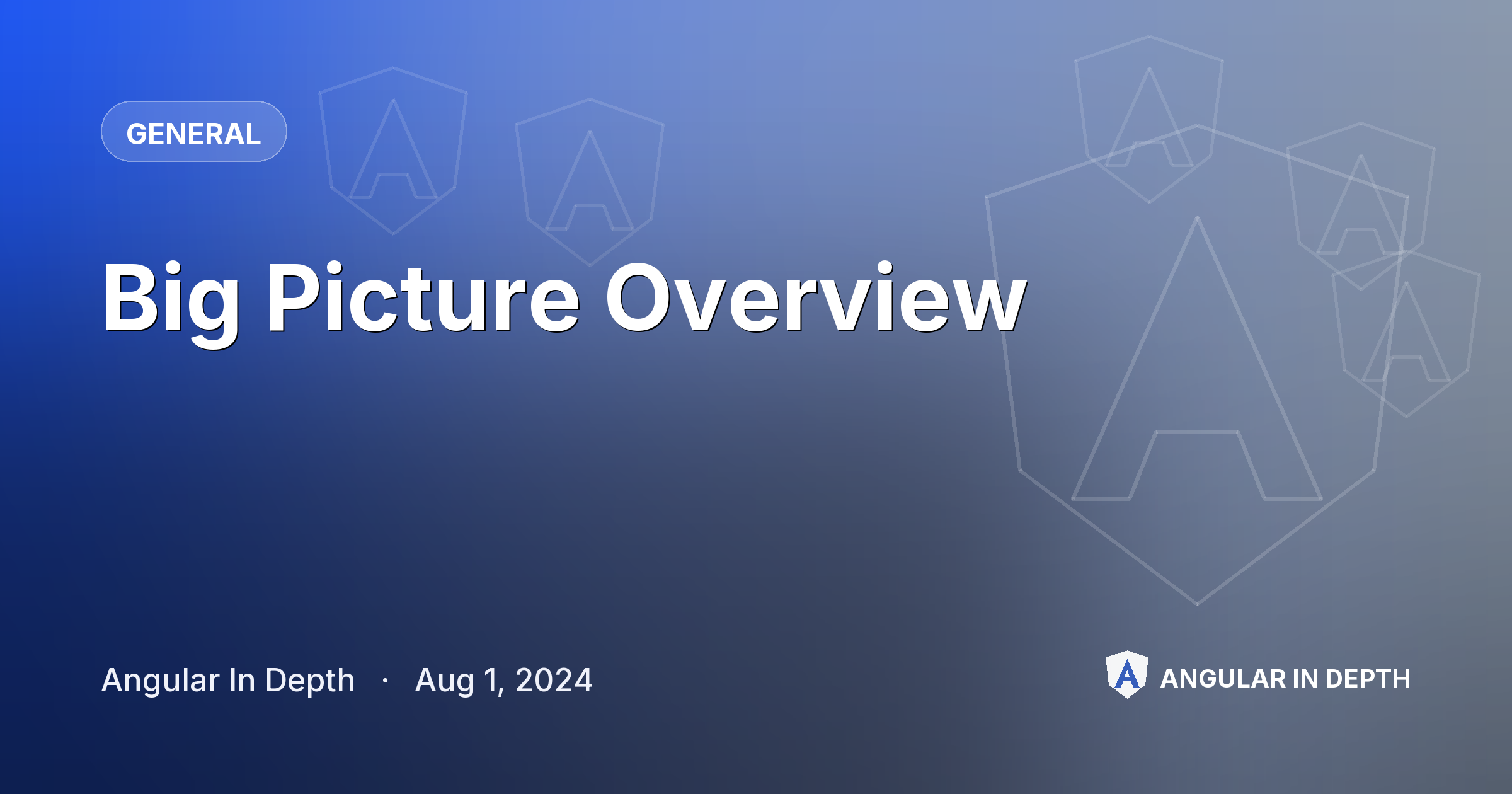 Big Picture Overview — General article by Angular In Depth on Angular In Depth