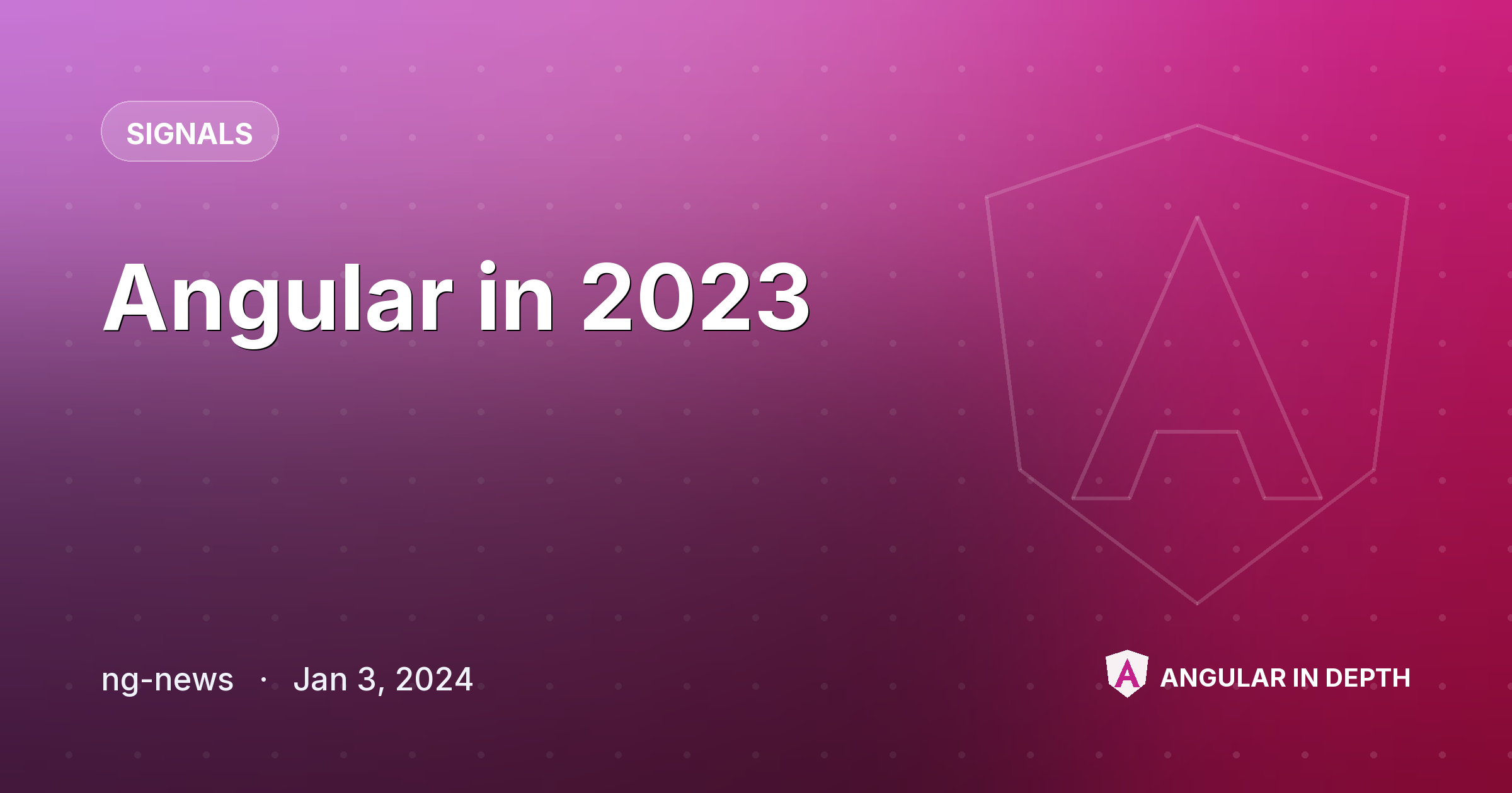 Angular in 2023 — Signals article by ng-news on Angular In Depth
