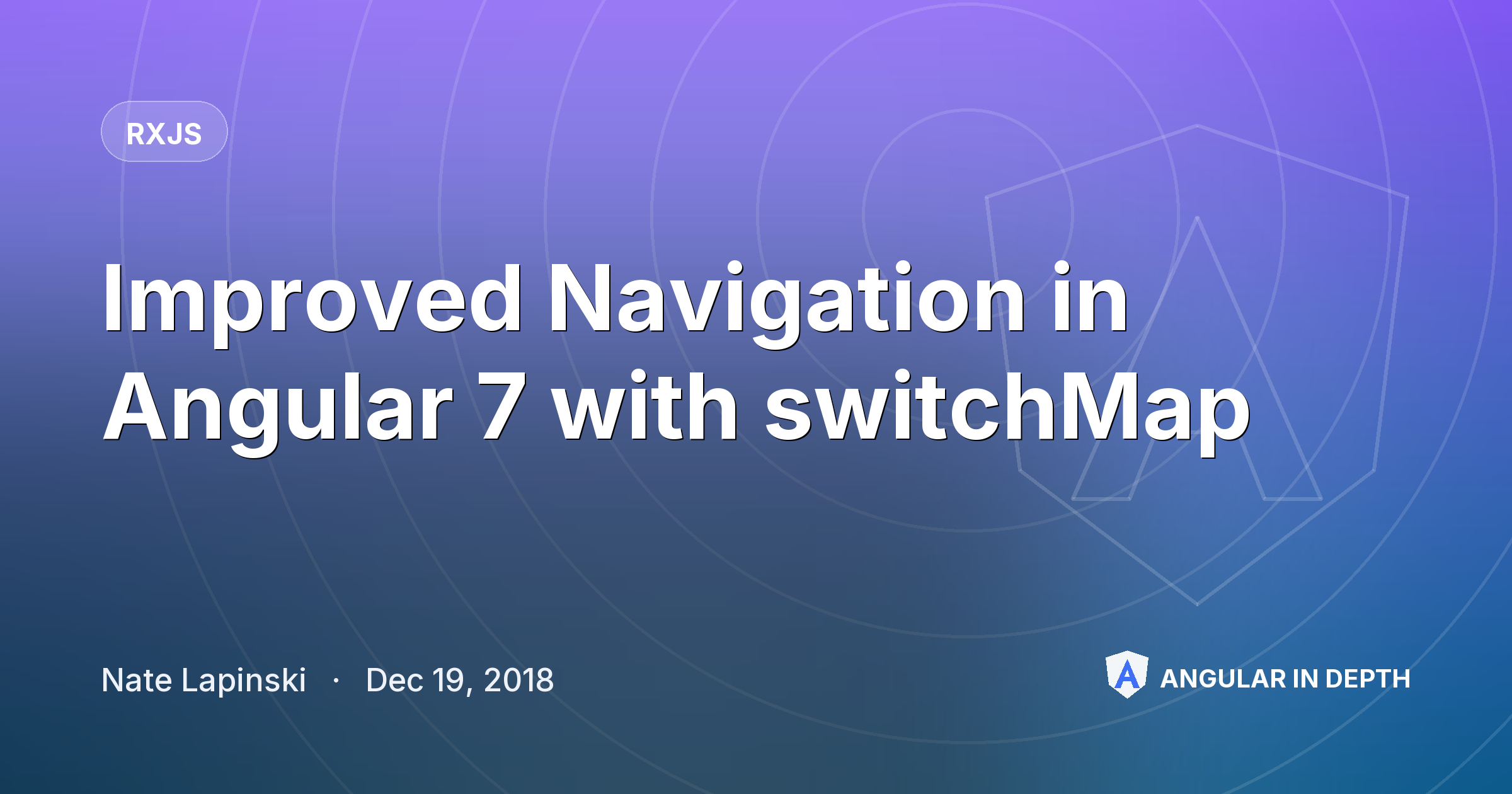 Improved Navigation in Angular 7 with switchMap — RxJS article by Nate Lapinski on Angular In Depth
