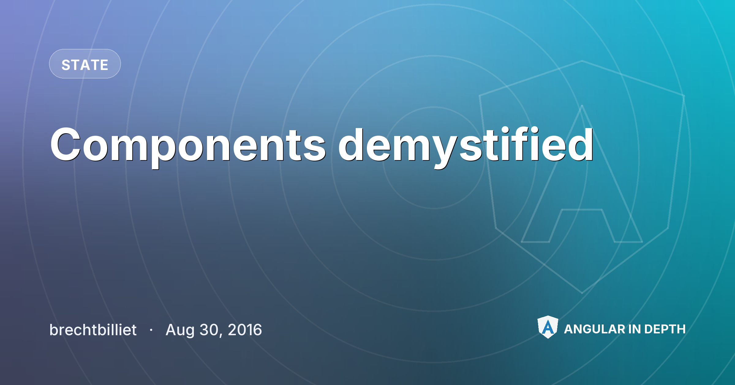 Components demystified — State article by brechtbilliet on Angular In Depth