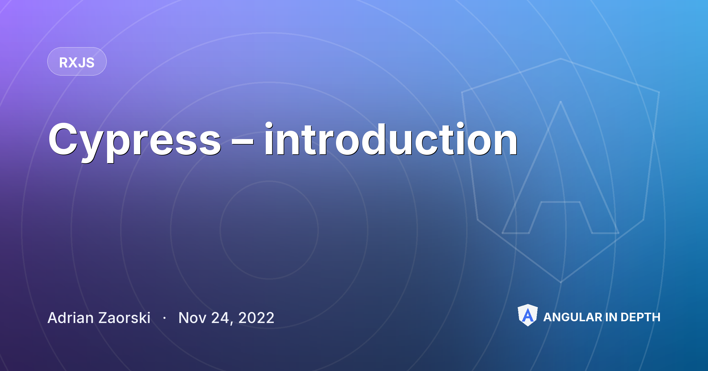 Cypress – introduction — RxJS article by Adrian Zaorski on Angular In Depth