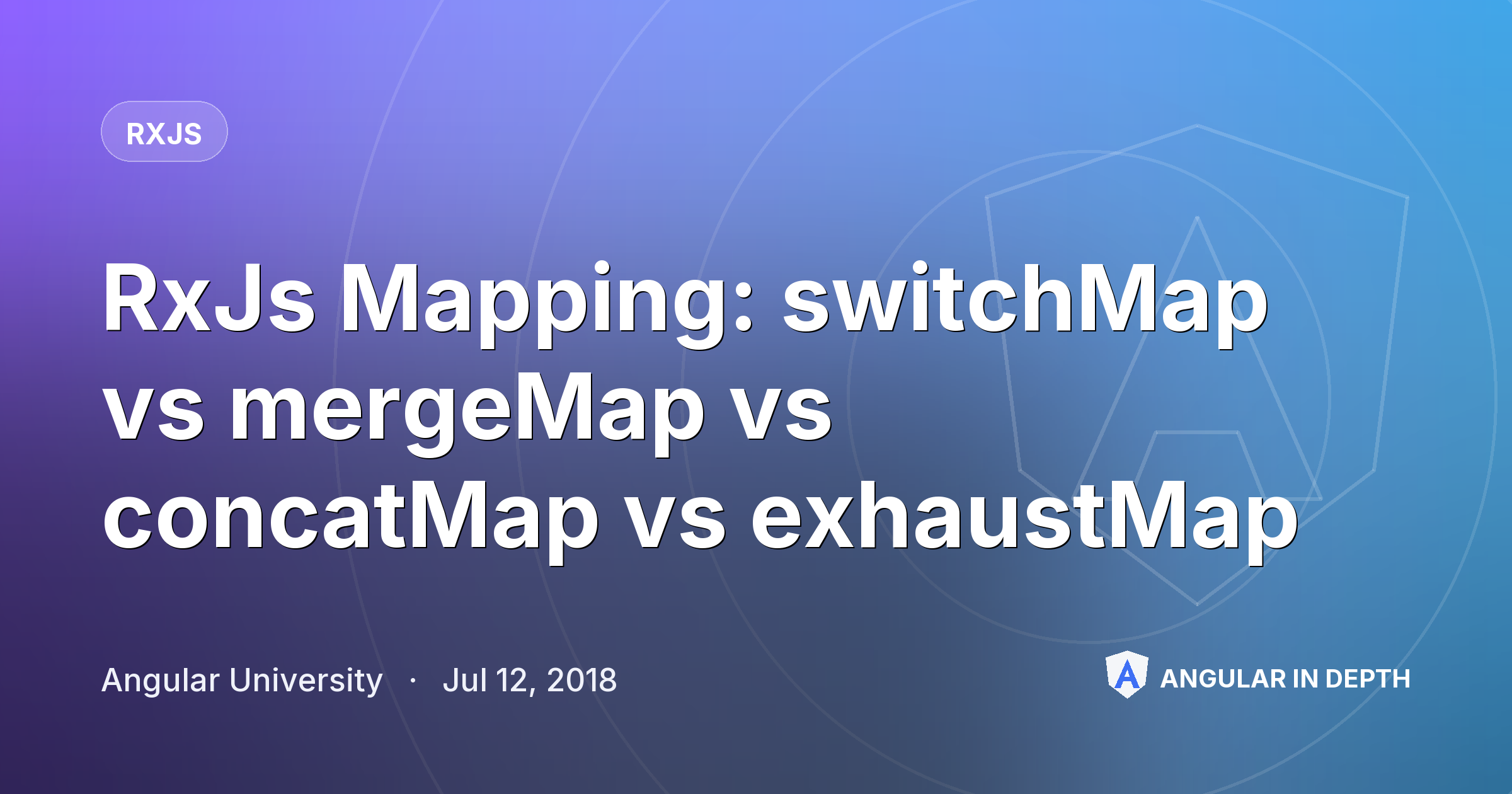 RxJs Mapping: switchMap vs mergeMap vs concatMap vs exhaustMap RxJs Mapping: switchMap vs mergeMap vs concatMap vs exhaustMap — RxJS article by Angular University on Angular In Depth