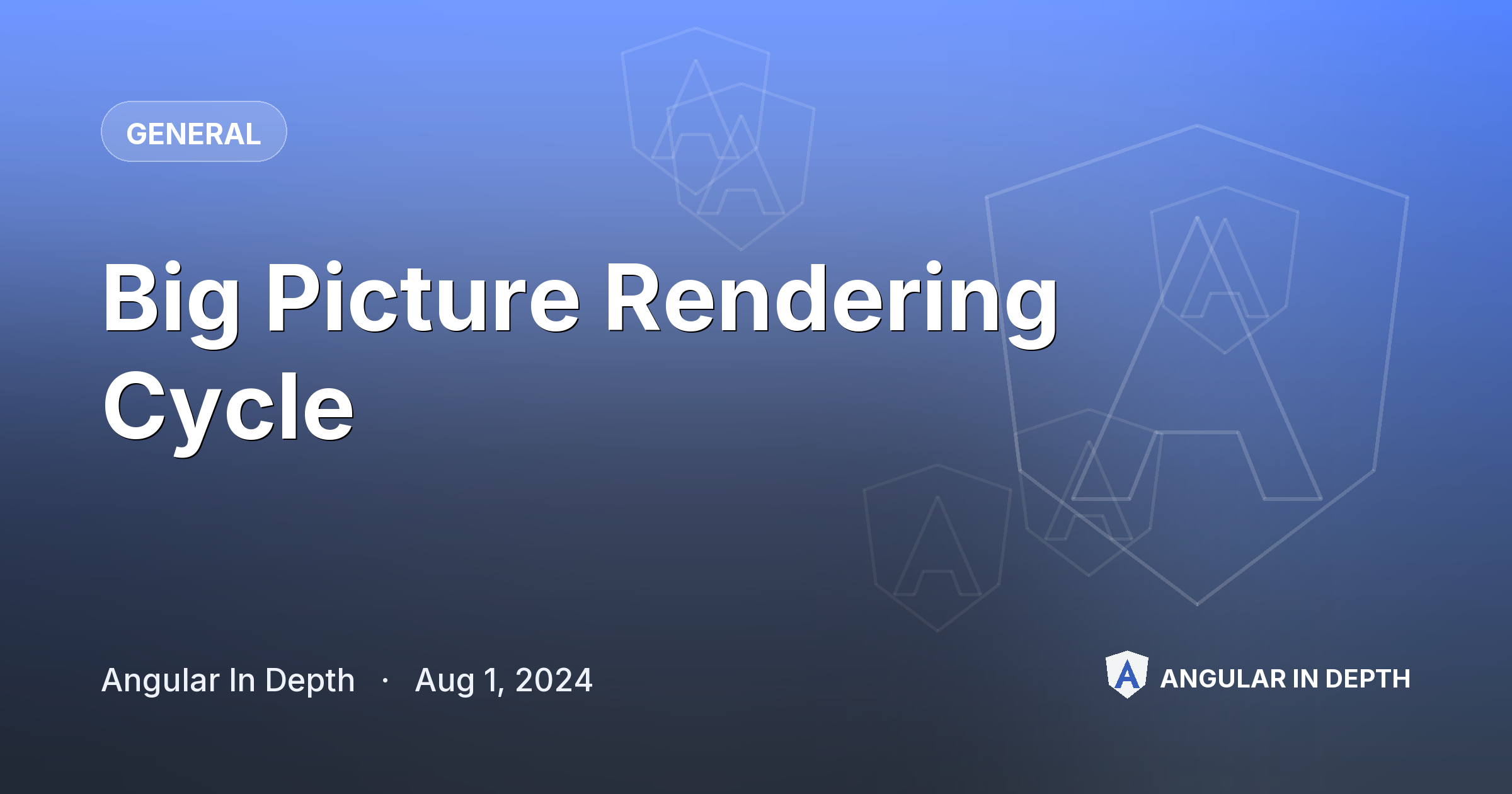 Big Picture Rendering Cycle — General article by Angular In Depth on Angular In Depth
