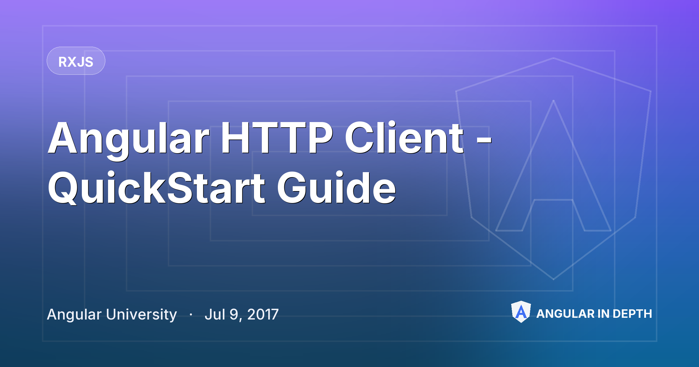 Angular HTTP Client - QuickStart Guide — RxJS article by Angular University on Angular In Depth