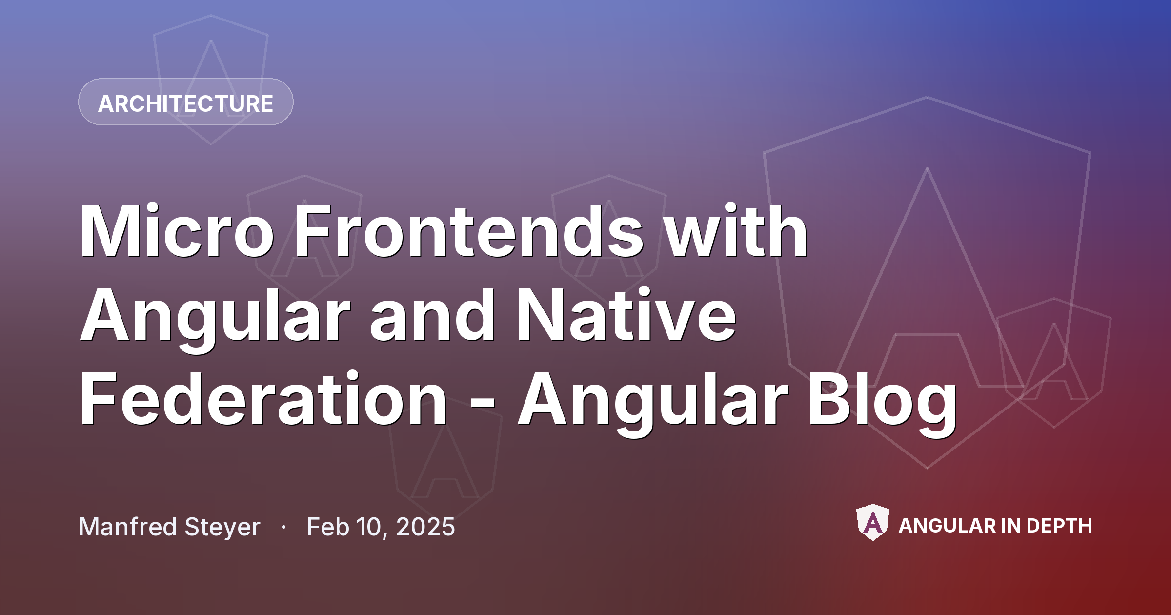 Micro Frontends with Angular and Native Federation - Angular Blog — Architecture article by Manfred Steyer on Angular In Depth