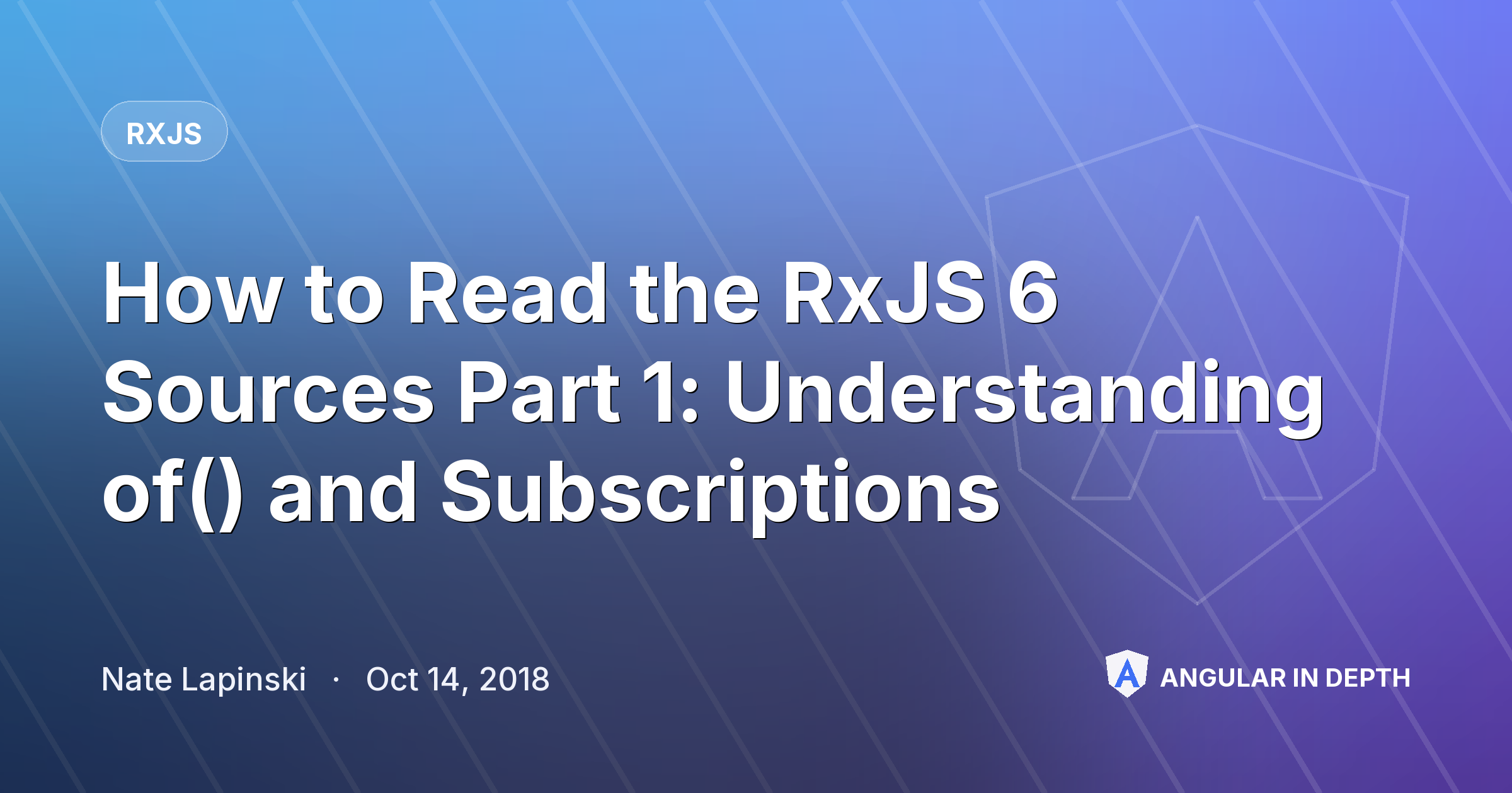 How to Read the RxJS 6 Sources Part 1: Understanding of() and Subscriptions — RxJS article by Nate Lapinski on Angular In Depth
