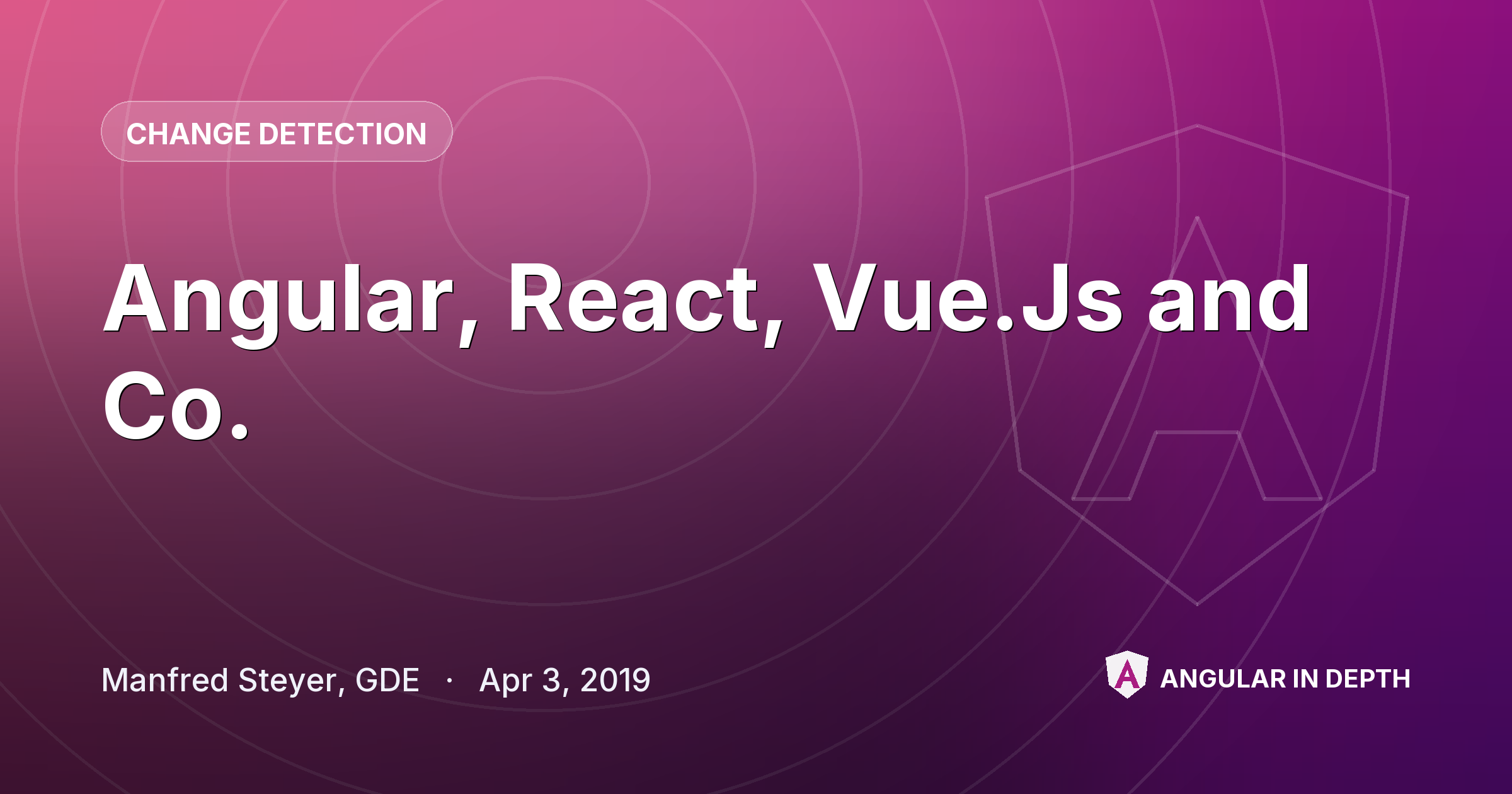 Angular, React, Vue.Js and Co. — Change Detection article by Manfred Steyer, GDE on Angular In Depth