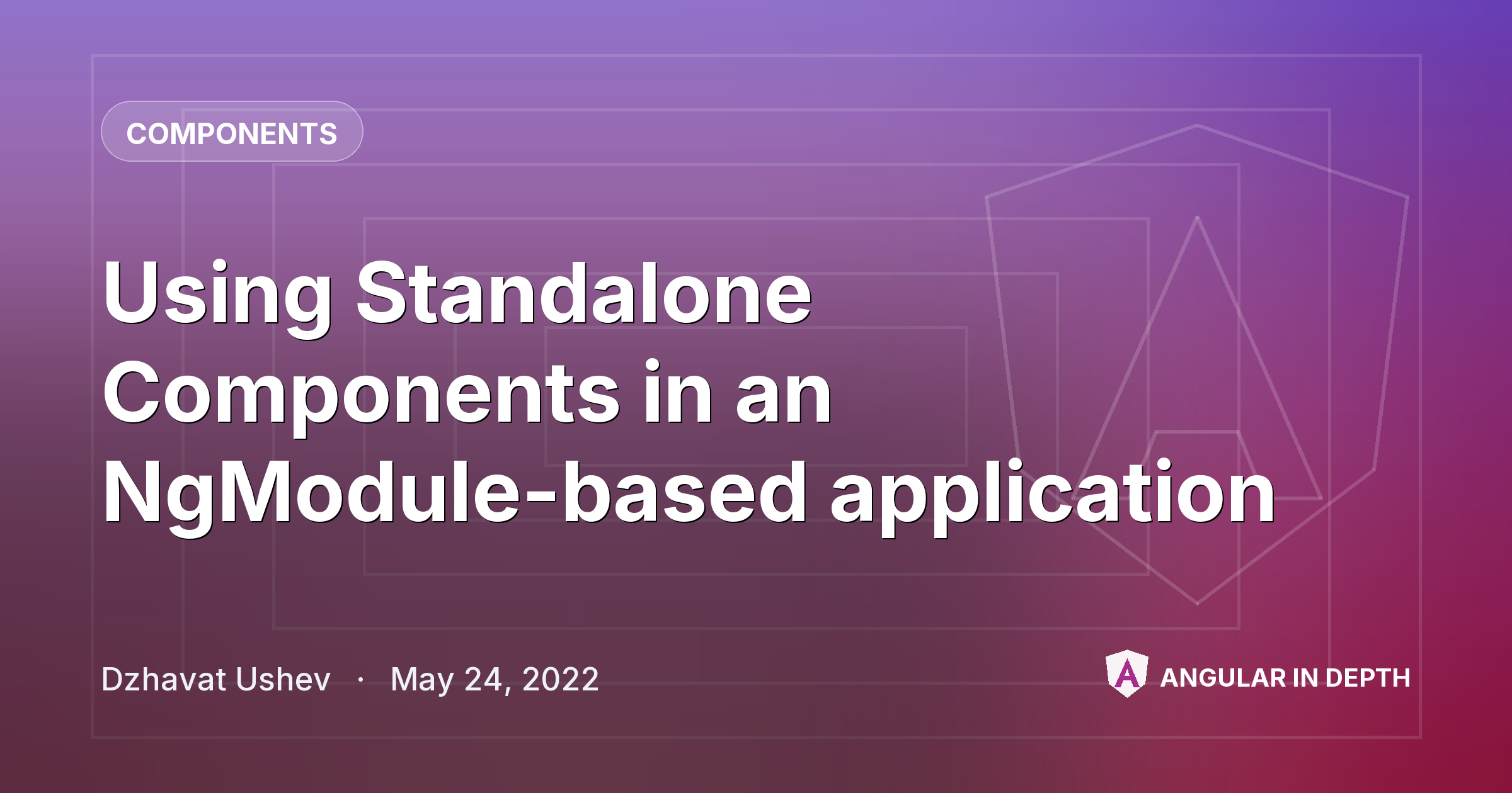 Using Standalone Components in an NgModule-based application Using Standalone Components in an NgModule-based application — Components article by Dzhavat Ushev on Angular In Depth